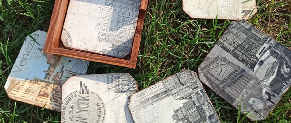 Warsztaty decoupage dla SENIORÓW - podkładki pod kubki 