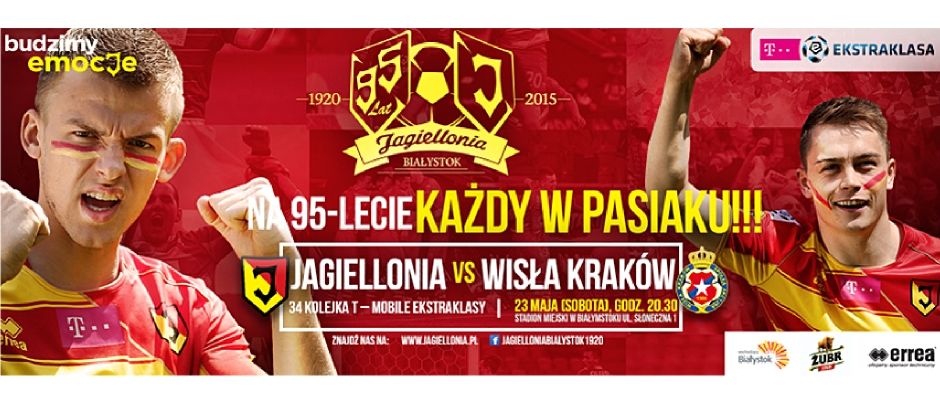 DARMOWE WEJŚCIÓWKI DLA RODZIN NA MECZ JAGIELLONII