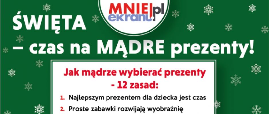 Kampania społeczna „Święta - czas na mądre prezenty!”