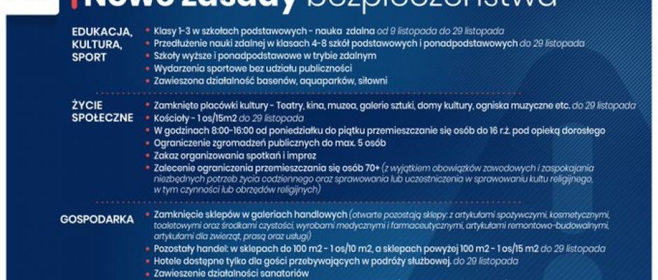 Nowe zasady bezpieczeństwa