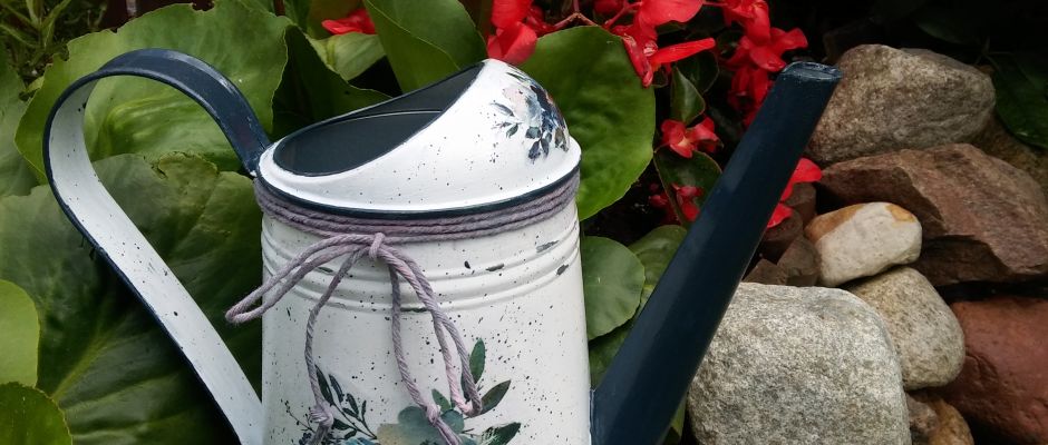 Warsztaty decoupage dla dorosłych „Romantyczna konewka”