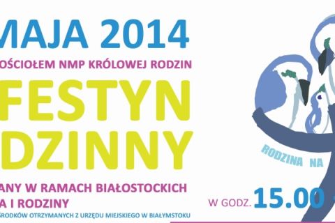Festyn rodzinny na placu przed Kościołem NMP Królowej Rodzin