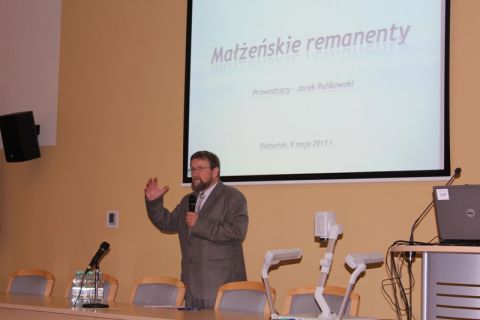 Wykład p. Jacka Pulikowskiego pt. „Małżeńskie remanenty”