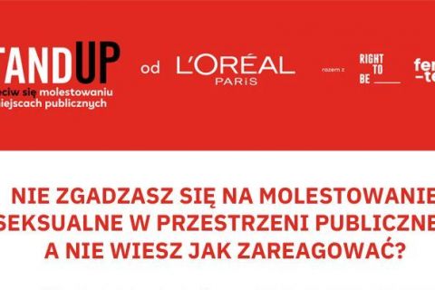 StandUp sprzeciw się molestowaniu w miejscach publicznych