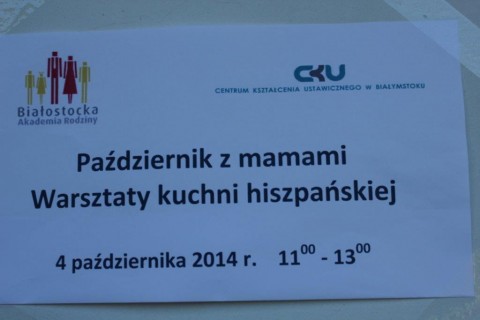 Październik z mamami - warsztaty kuchni hiszpańskiej