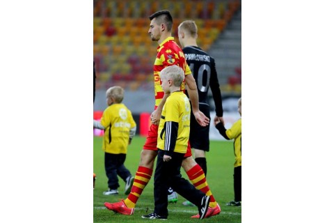 Udział dzieci z CKU w meczu Jagiellonii