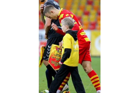 Udział dzieci z CKU w meczu Jagiellonii