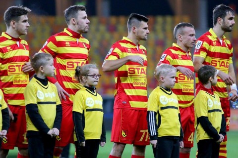 Udział dzieci z CKU w meczu Jagiellonii