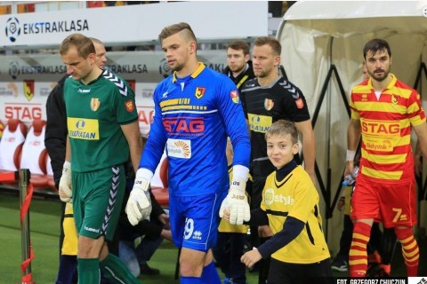 Udział dzieci z CKU w meczu Jagiellonii