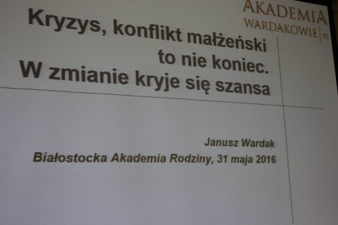 Wykład „Kryzys, konflikt małżeński to nie koniec...