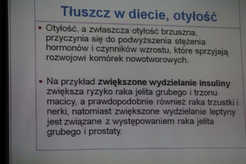 Wykład „Dietetyka. Wpływ chemii na nasze życie”
