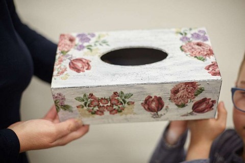 Warsztaty decoupage dla dorosłych „Chustecznik”