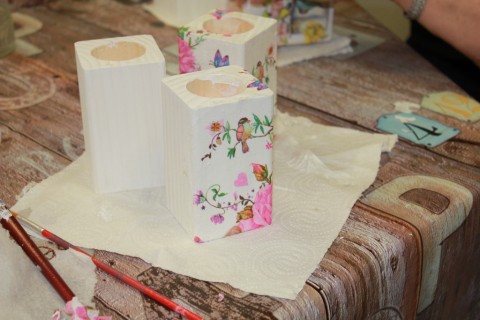 Warsztaty decoupage dla początkujących - świeczniki