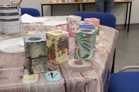Warsztaty decoupage dla początkujących - świeczniki
