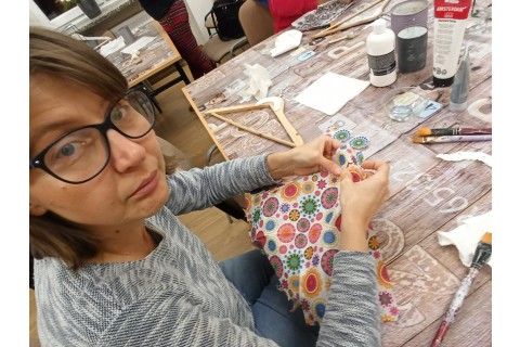 WARSZTATY DECOUPAGE DLA POCZĄTKUJĄCYCH - „NOWE ŻYCIE WIESZAKA”