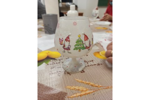 Warsztaty decoupage - świąteczne lampiony