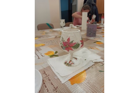 Warsztaty decoupage - świąteczne lampiony