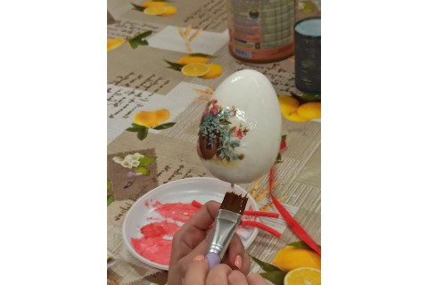 Warsztaty decoupage - jajko