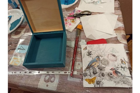 Warsztaty decoupage - pudełko