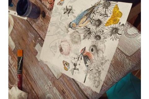 Warsztaty decoupage - pudełko