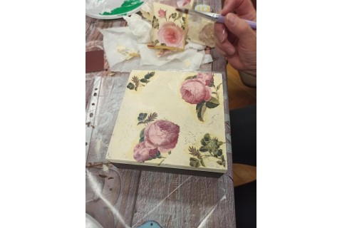 Warsztaty decoupage - pudełko