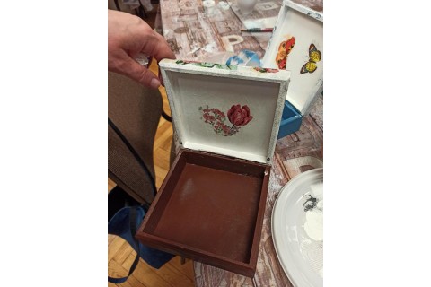 Warsztaty decoupage - pudełko