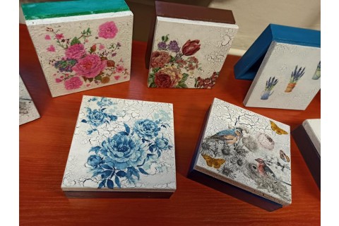 Warsztaty decoupage - pudełko