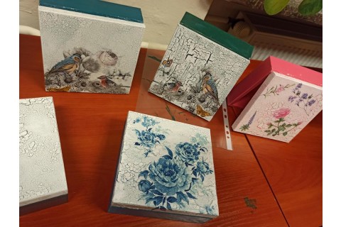 Warsztaty decoupage - pudełko