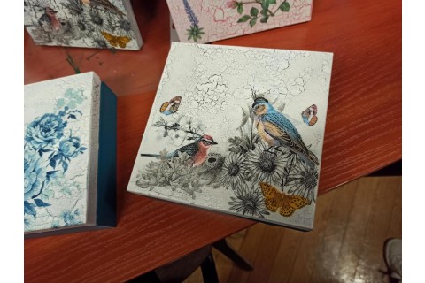 Warsztaty decoupage - pudełko