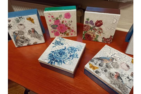 Warsztaty decoupage - pudełko
