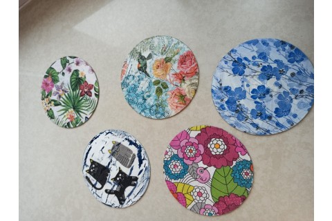 Warsztaty decoupage - podkładki z płyt CD