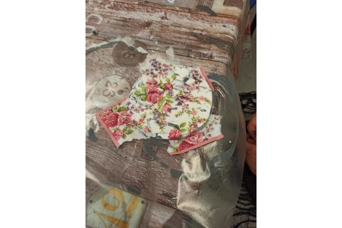 Warsztaty decoupage - podkładki z płyt CD