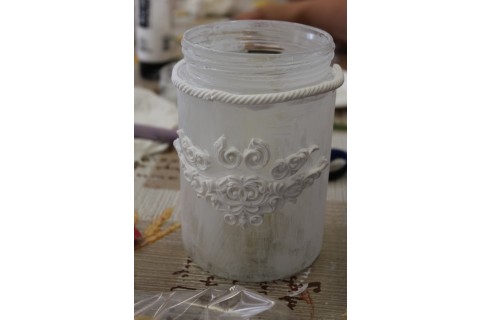 Warsztaty decoupage-słoiczek w nowej odsłonie