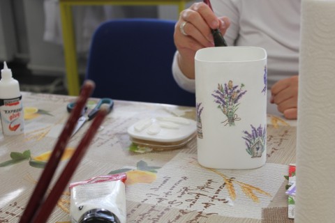 Warsztaty decoupage-słoiczek w nowej odsłonie