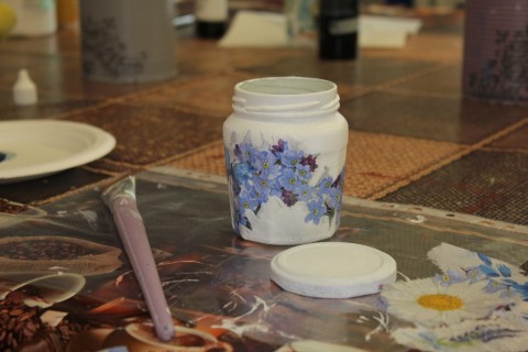 Warsztaty decoupage-słoiczek w nowej odsłonie