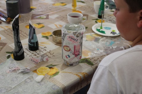 Warsztaty decoupage-słoiczek w nowej odsłonie
