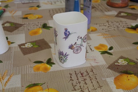 Warsztaty decoupage-słoiczek w nowej odsłonie
