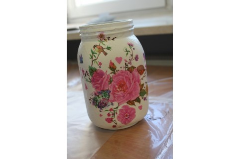 Warsztaty decoupage-słoiczek w nowej odsłonie