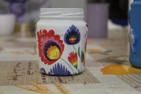 Warsztaty decoupage-słoiczek w nowej odsłonie