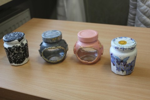 Warsztaty decoupage-słoiczek w nowej odsłonie
