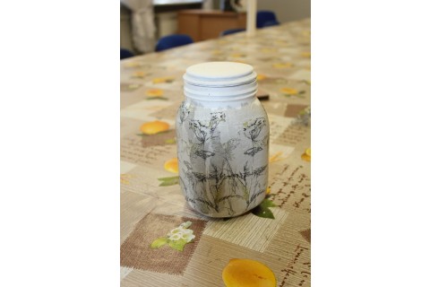 Warsztaty decoupage-słoiczek w nowej odsłonie