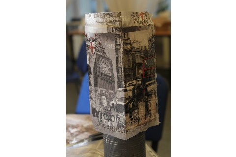 Warsztaty decoupage - świecznik