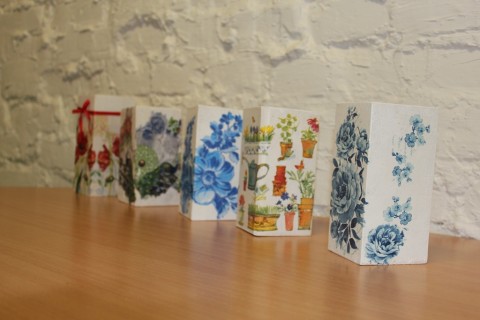 Warsztaty decoupage - świecznik