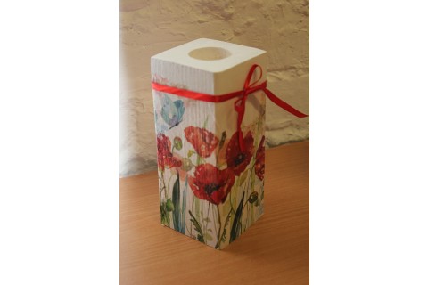 Warsztaty decoupage - świecznik