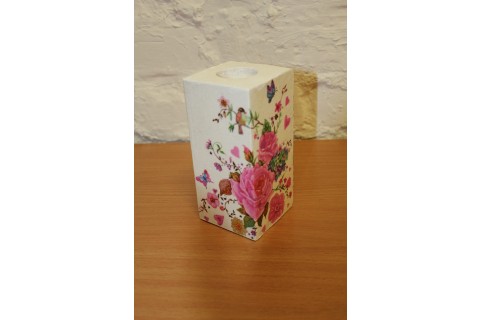 Warsztaty decoupage - świecznik