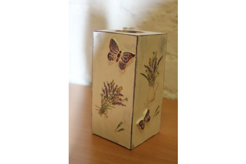 Warsztaty decoupage - świecznik