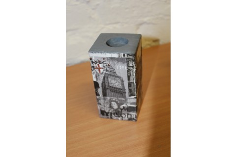 Warsztaty decoupage - świecznik