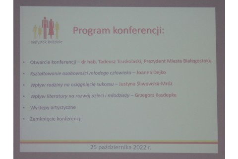Konferencja Białystok Rodzinie – rozwój osobowy dziecka na różnych etapach jego życia