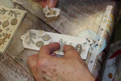 Warsztaty decoupage dla seniora - zakładka do książki