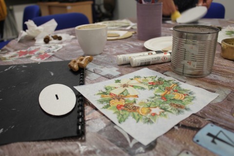 Warsztaty decoupage - bombka